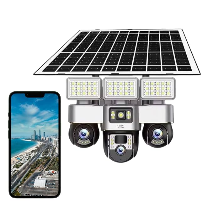 Camara WIFI Solar S30A 3 Lentes + Luz
