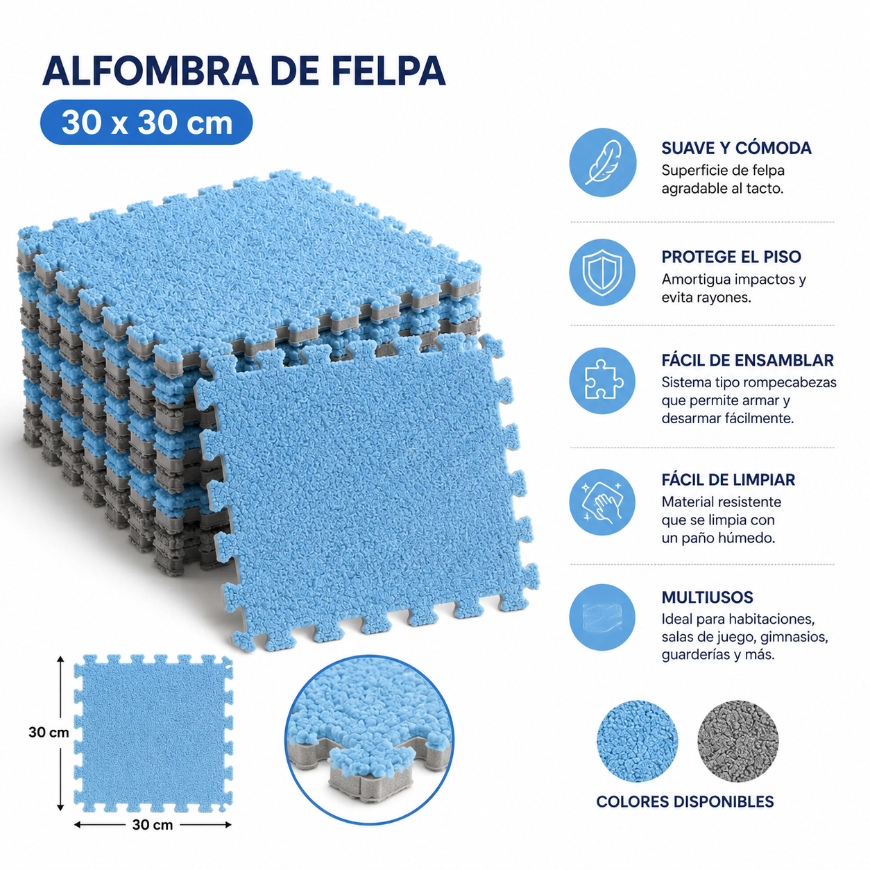 Alfombra de Felpa 30X30LA