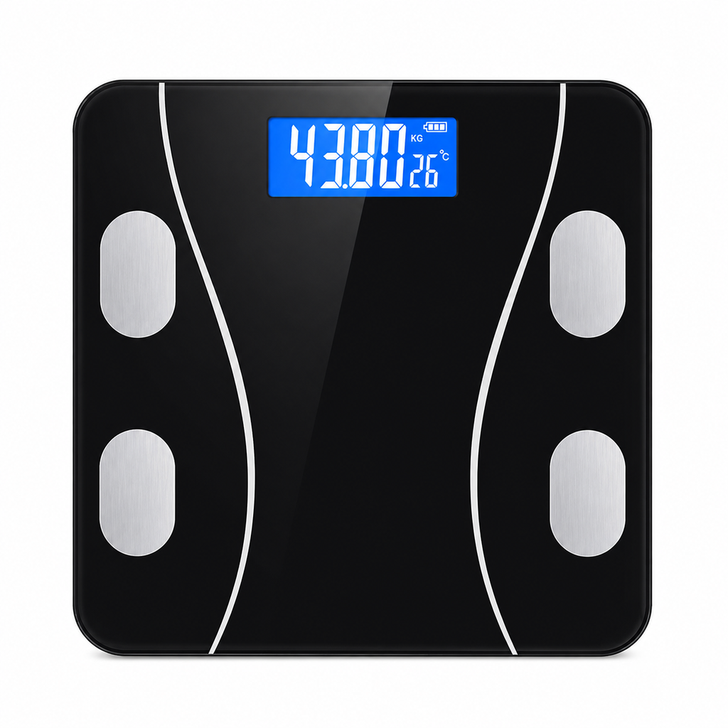 BÁSCULA DIGITAL BLUETOOTH INTELIGENTE 180 KG – PANTALLA LCD