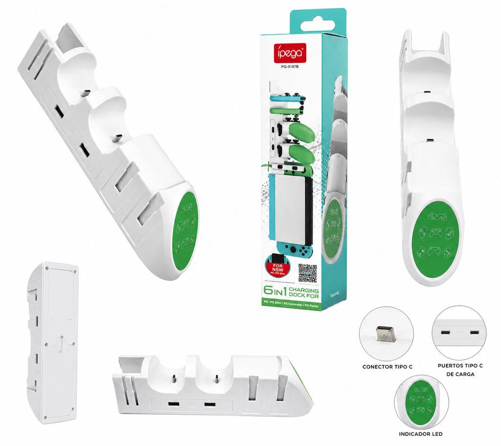 Base de Carga Para Nintendo Switch | Estación de Carga USB | Soporte Consola