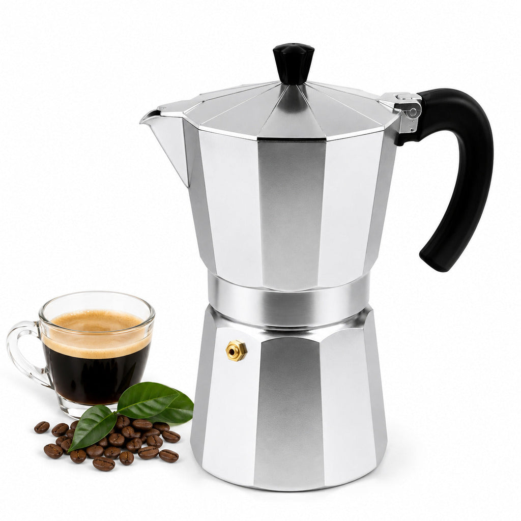 Cafetera Italiana de Aluminio 6 Tazas – Espresso Tradicional