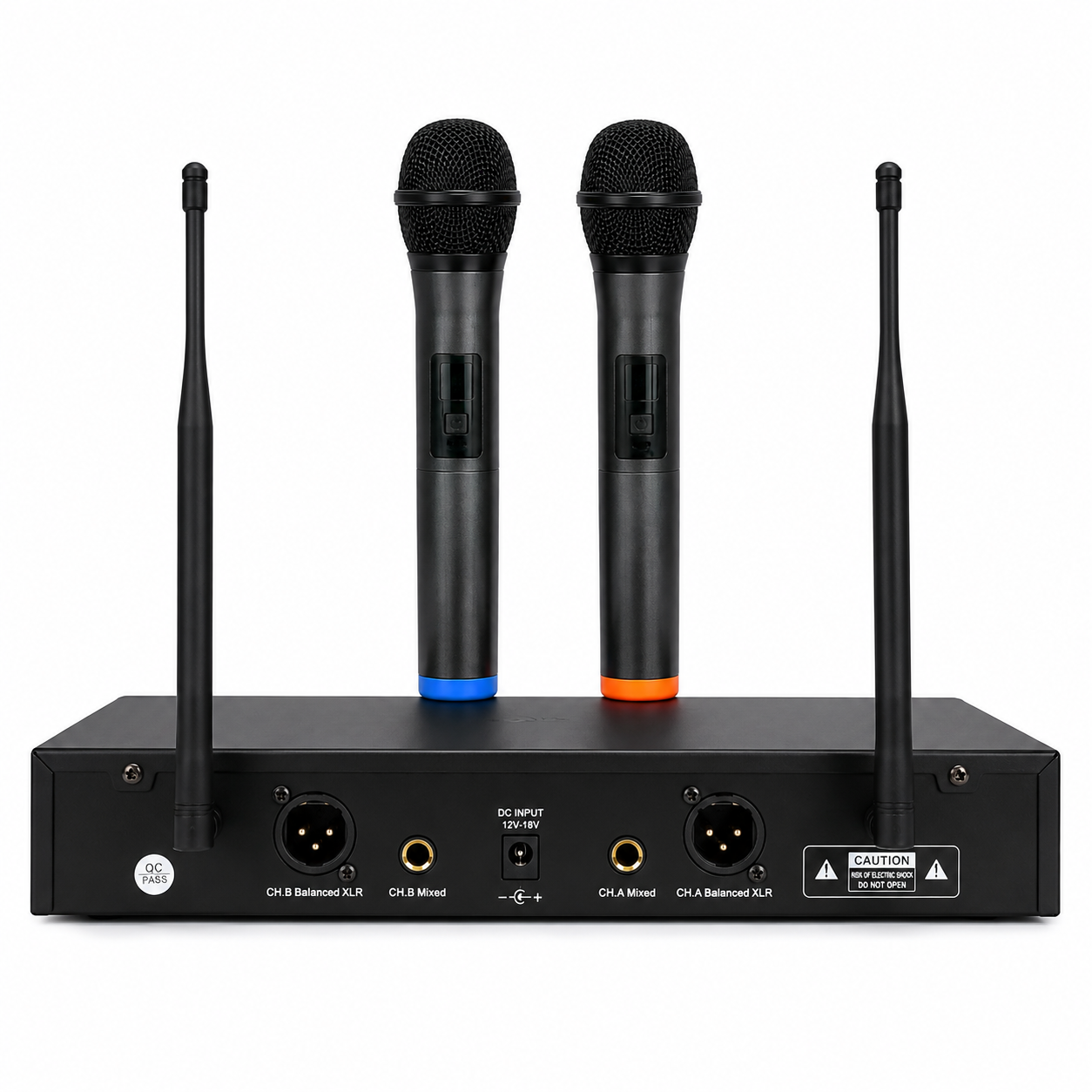 KIT MICRÓFONO INALÁMBRICO DOBLE SM-58II