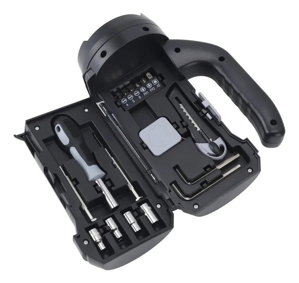 Kit De Herramientas Para El Hogar Con Linterna Led, Conjunto