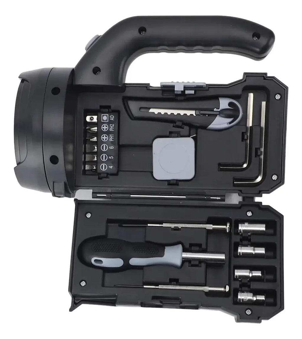 Kit De Herramientas Para El Hogar Con Linterna Led, Conjunto