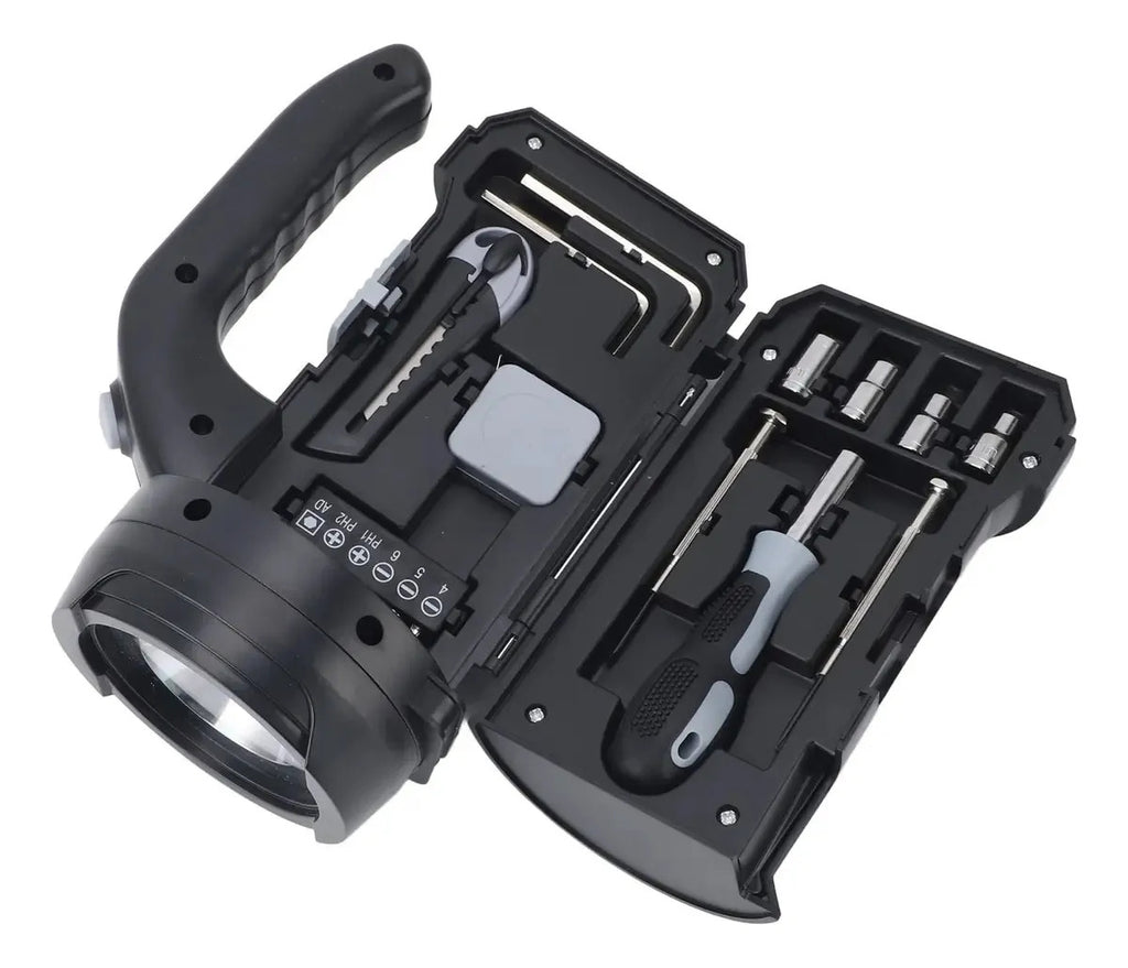 Kit De Herramientas Para El Hogar Con Linterna Led, Conjunto