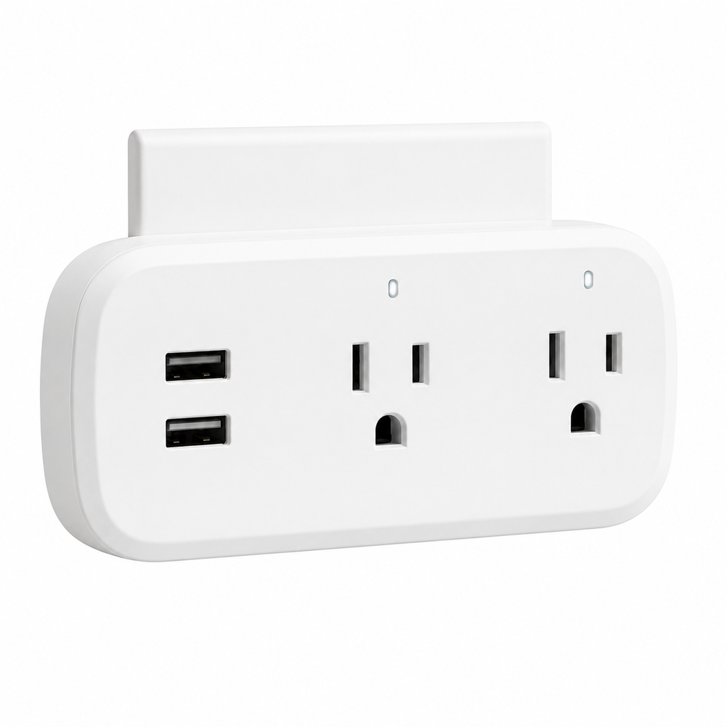 Enchufe Inteligente Doble WiFi | Control Remoto desde el Celular
