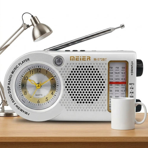 C-Radio Con Reloj Meimer / M-572