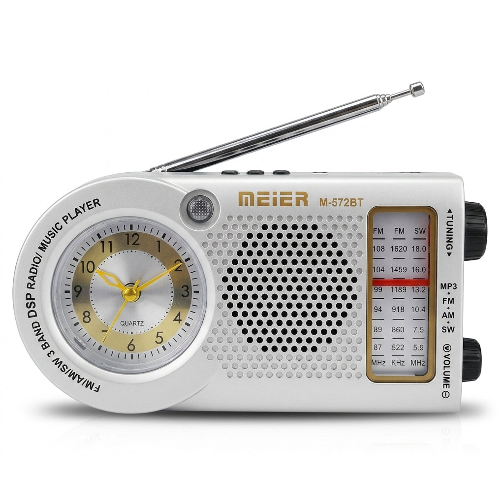 C-Radio Con Reloj Meimer / M-572