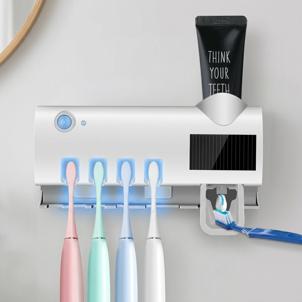 Dispensador Esterilizador De Cepillos De Dientes UV