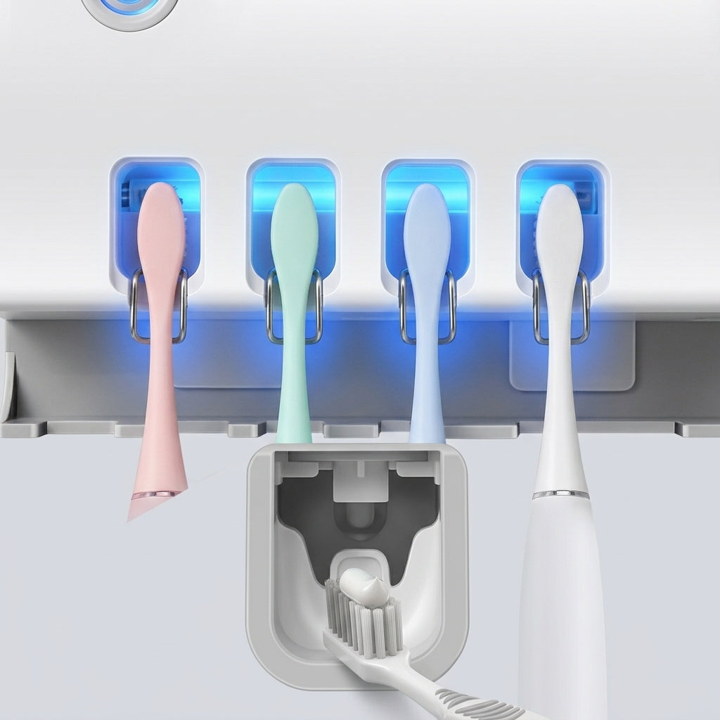 Dispensador Esterilizador De Cepillos De Dientes UV