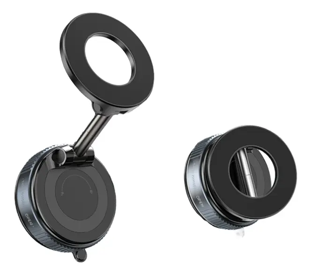 Soporte Magnético de Teléfono con Ventosa al Vacío | Rotación 360°