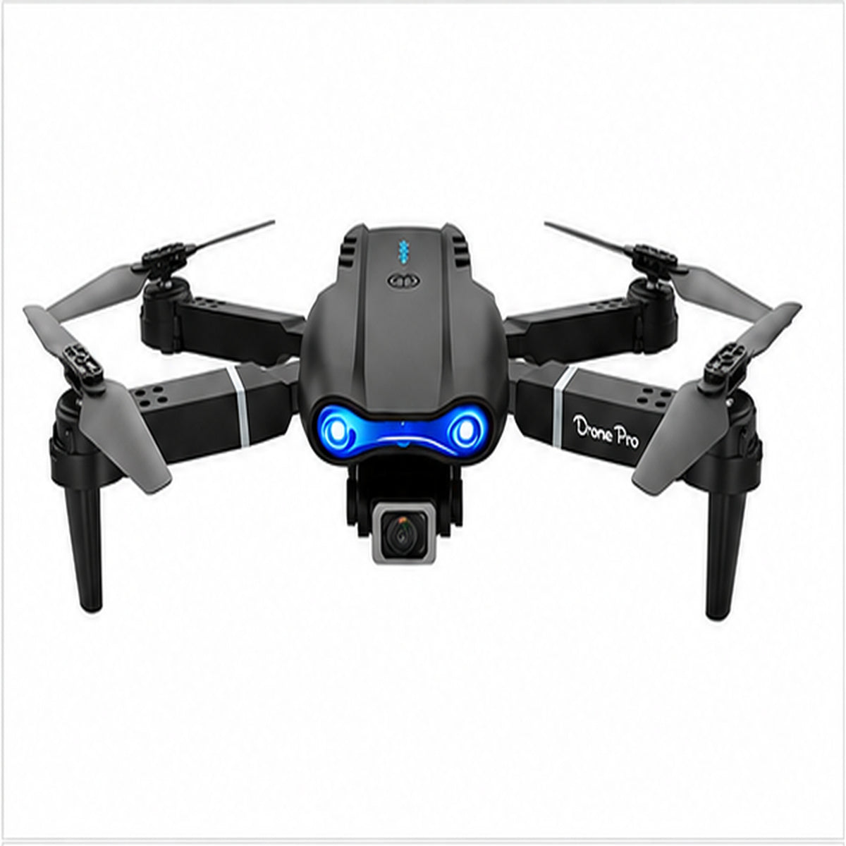 Drone Plegable con Cámara Frontal + Control Remoto y Luces LED