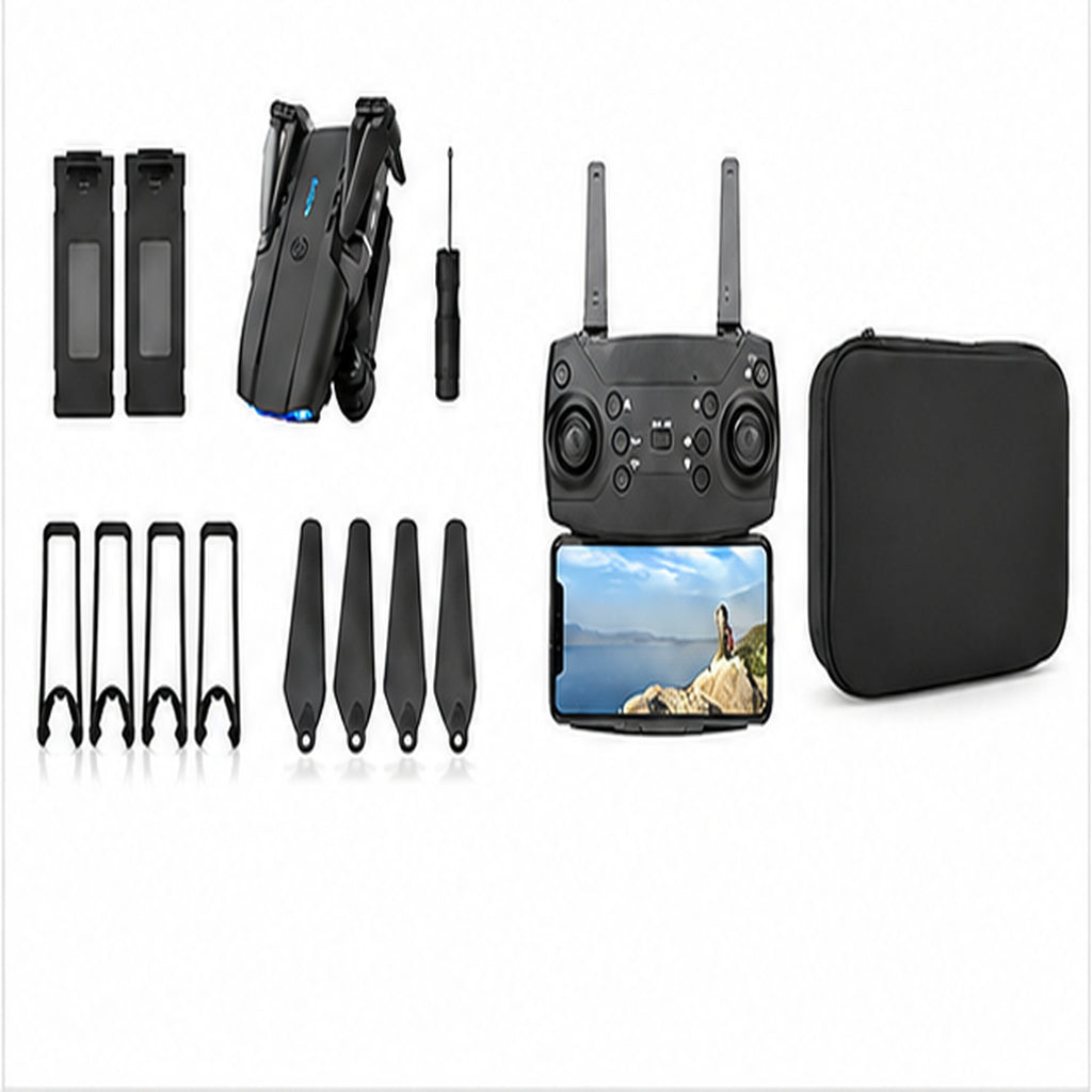 Drone Plegable con Cámara Frontal + Control Remoto y Luces LED