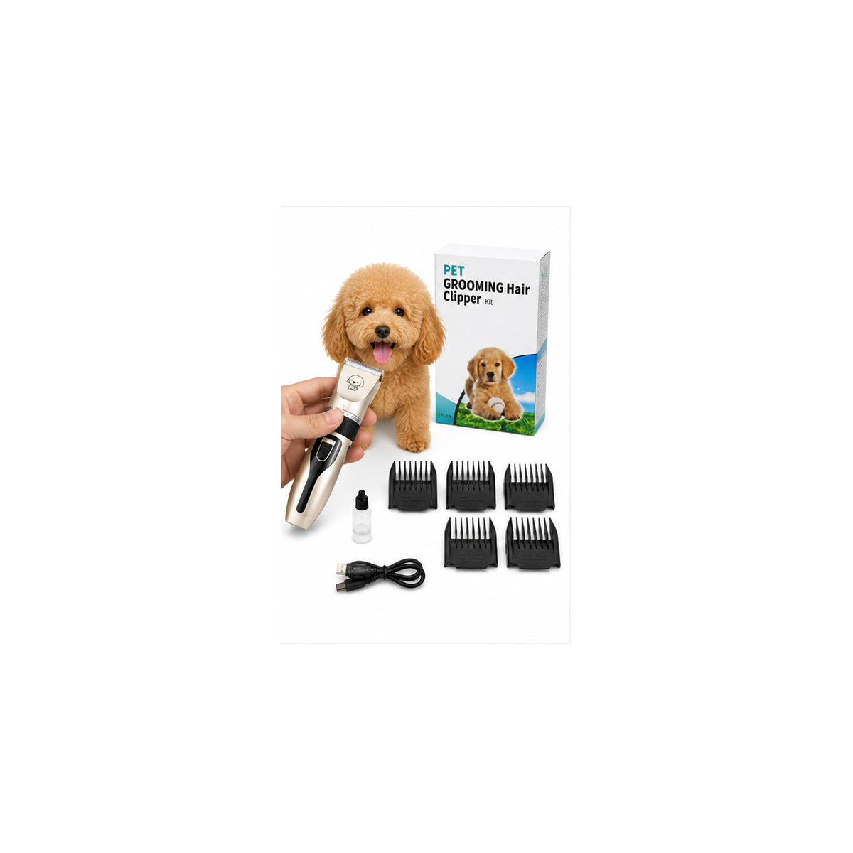 Máquina Recortadora de Pelo para Mascotas Inalámbrica 5W