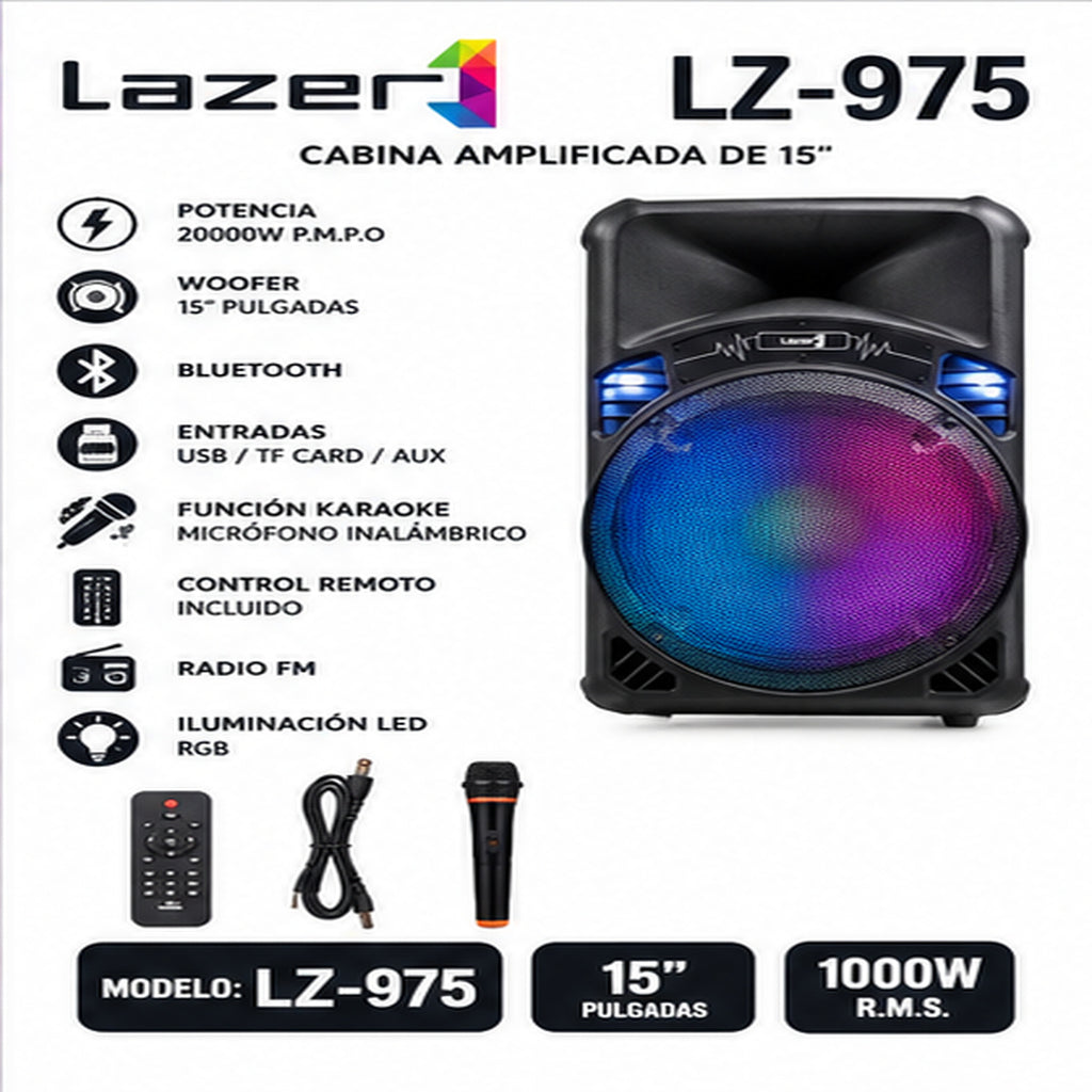 G-CABINA LAZER DE 15" / LZ-975
