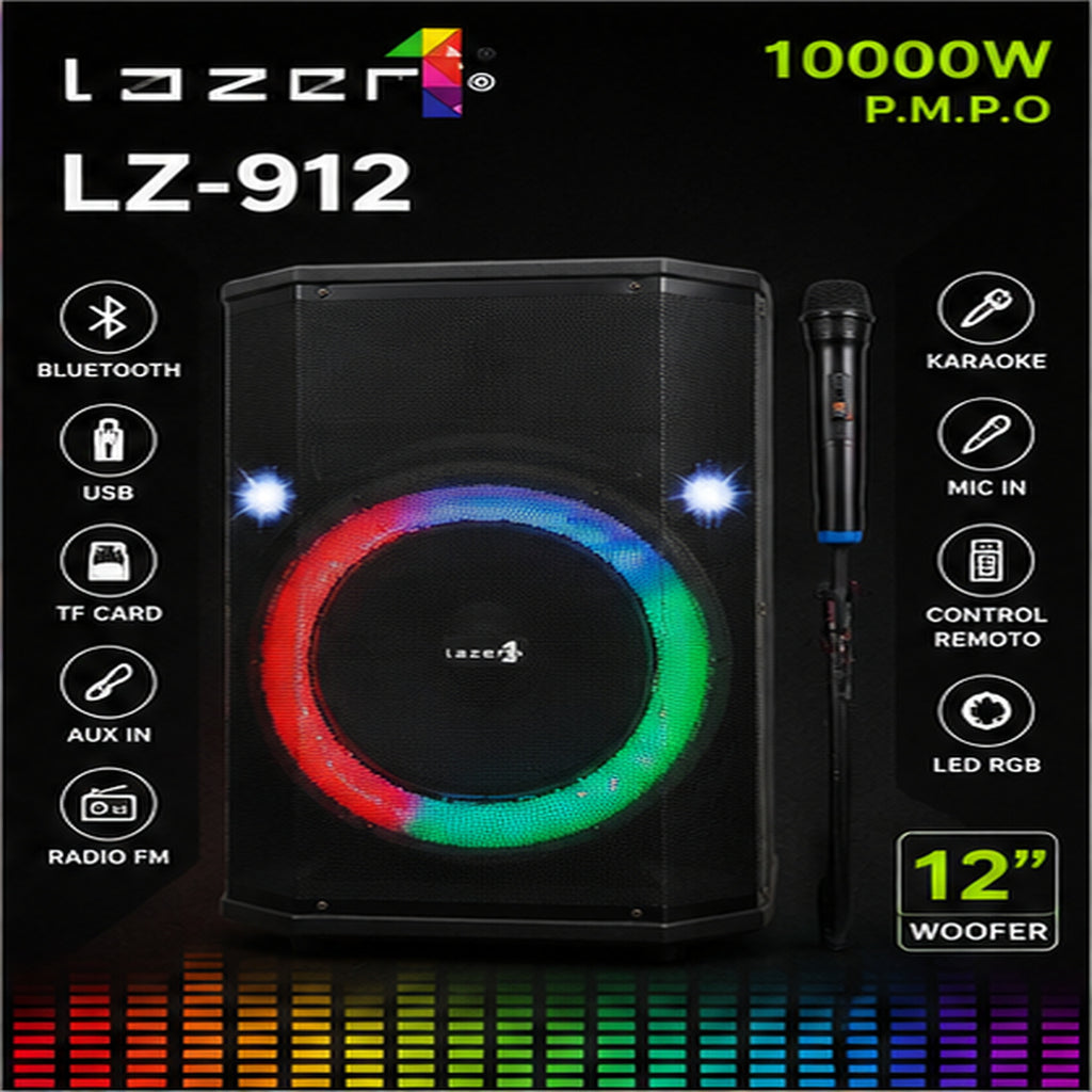 G-CABINA LAZER LZ-912 de 12 pulgadas