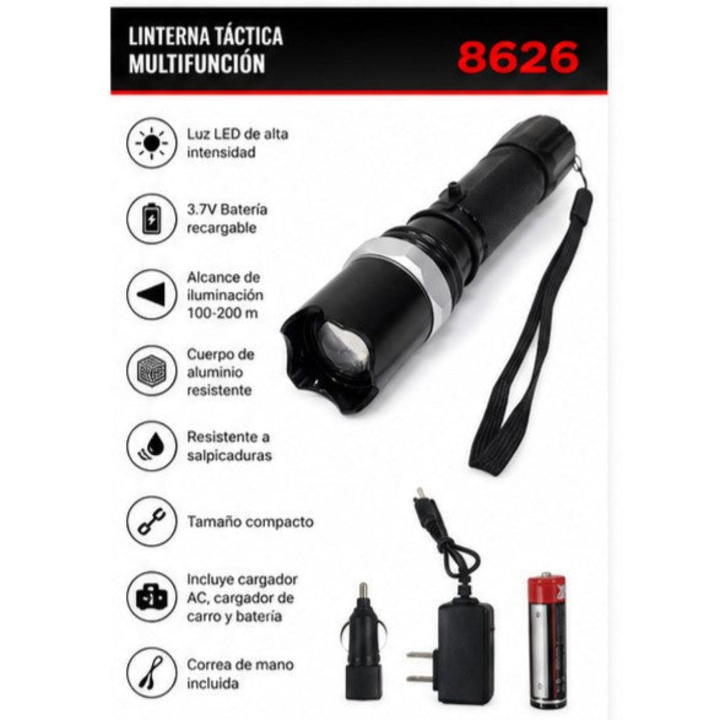 Linterna Táctica SWAT 8626
