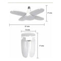 Bombillo Led 4 Aspas 60w Plegable Ahorro Energía Blanco
