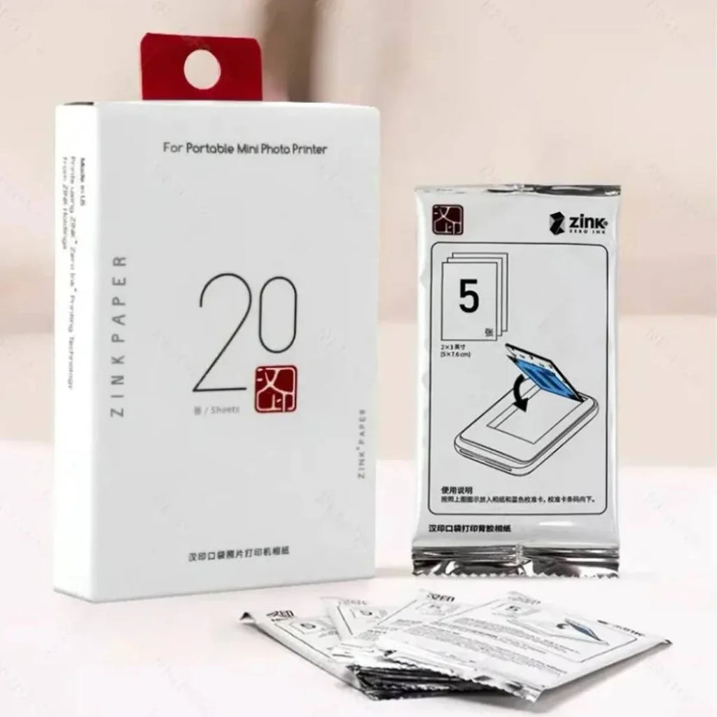 Papel Fotográfico Para Mini Impresora Mt53 - 20 Piezas